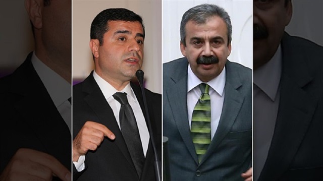 Jailed former co-chairman of the Peoples’ Democratic Party (HDP) Selahattin Demirtaş (L) and HDP lawmaker Sırrı Süreyya Önder (R)