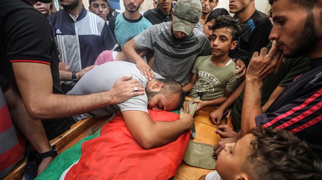 İsrail güçlerinin açtığı ateş sonucu 17 yaşındaki Bilal Mustafa Hafaca adlı Filistinli genç şehit oldu. Fotoğraf: Arşiv