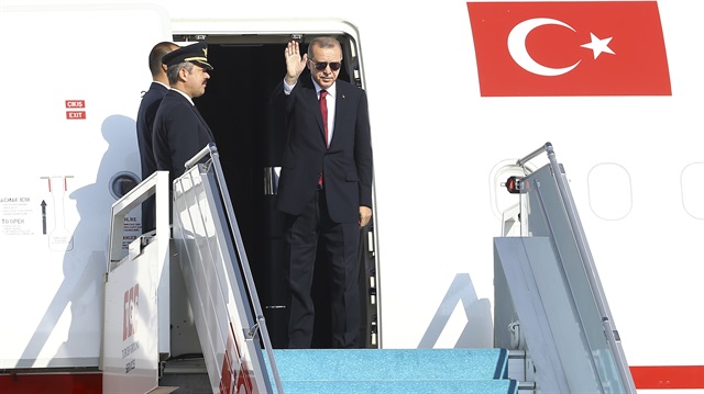 President of Turkey Recep Tayyip Erdoğan departs to Iran