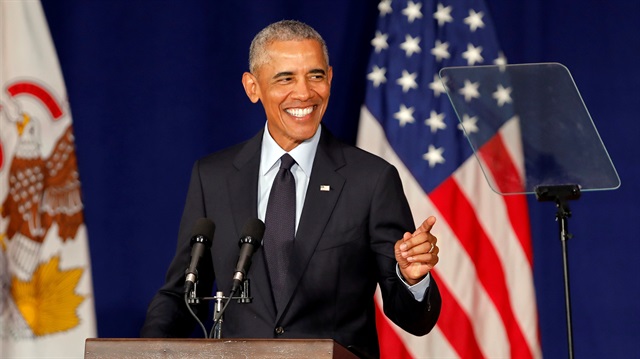 Former U.S. President Barack Obama speaks at the University of Illinois Urbana-Champaign in Urbana, Illinois, U.S., September 7
