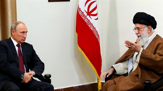 Rusya Devlet Başkanı Vladimir Putin ve İran dini lideri Ayetullah Ali Hamaney 
