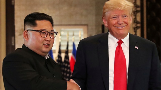 Kuzey Kore lideri Kim Jong Un ve ABD Başkanı Donald Trump, 12 Haziran'da Singapur'da bir araya gelmişti. 