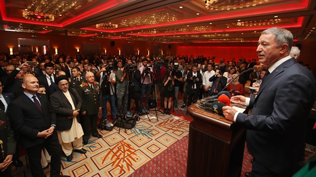 Milli Savunma Bakanı Hulusi Akar, Afganistan Bağımsızlık Günü Resepsiyonu'na katıldı.

