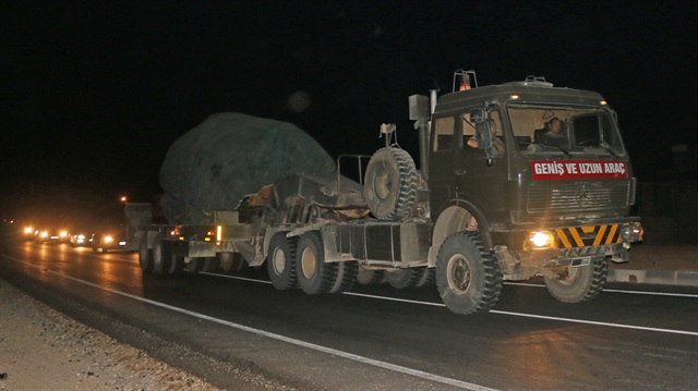 Arşiv: Suriye sınırındaki birliklere takviye askeri araç gönderimi devam ediyor.