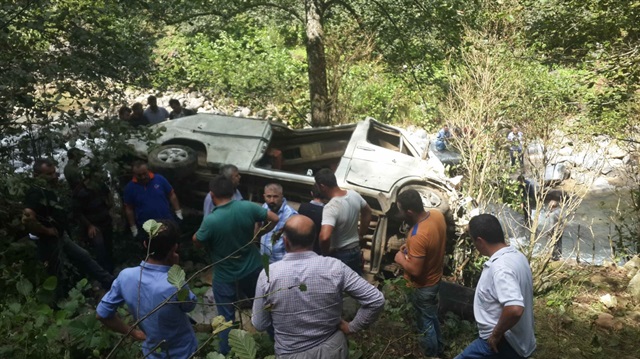 Giresun'daki feci kazada 5 kişi öldü, 11 kişi yaralandı.