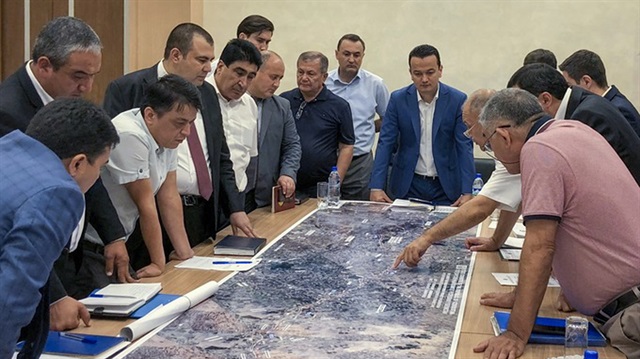 Türk şirketleri konsorsiyumu, projenin detaylarını Özbek yetkililerle konuştu.