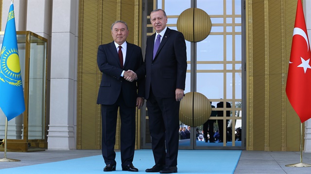 Başkan Erdoğan ve Kazakistan Cumhurbaşkanı Nazarbayev. 