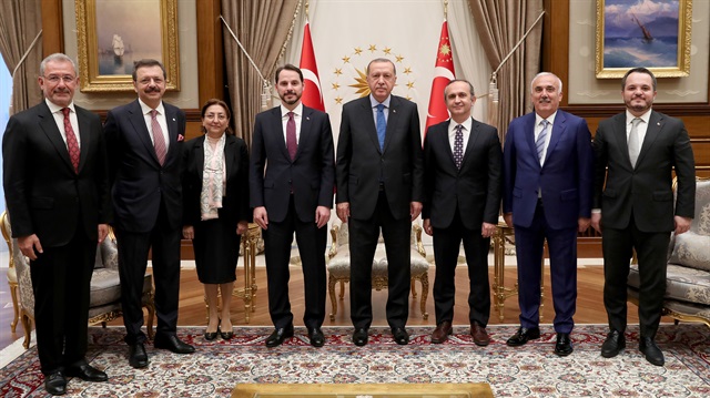 Cumhurbaşkanı Erdoğan, Türkiye Varlık Fonu Yönetim Kurulu ve üyelerini kabul etti. 