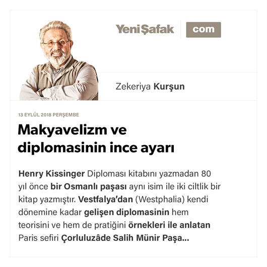 Zekeriya Kursun Makyavelizm Ve Diplomasinin Ince Ayari Sesli Makale