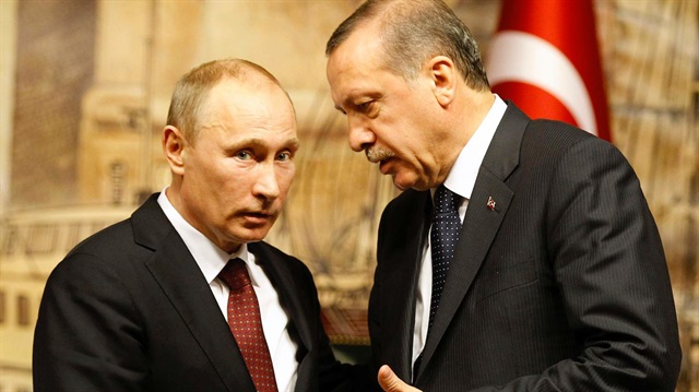 Cumhurbaşkanı Erdoğan ve Rusya  Devlet Başkanı Putin. 
