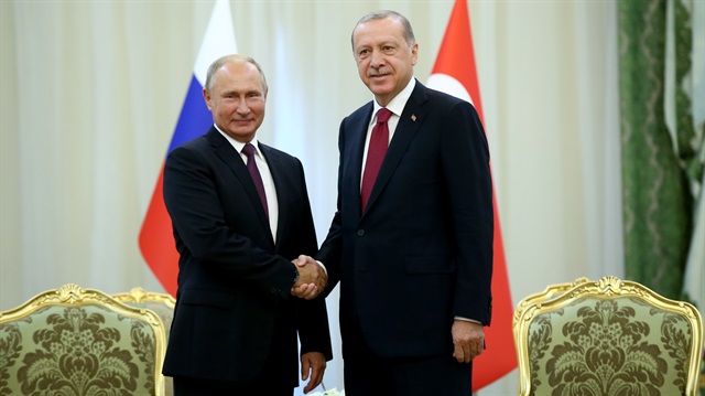 Vladimir Putin and Recep Tayyip Erdoğan