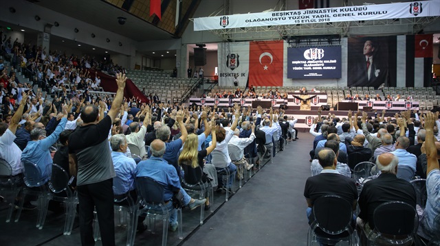 Beşiktaş Kulübünün olağanüstü tüzük değişikliği genel kurulu sona erdi.