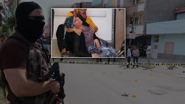 Adana'daki çatışmanın ardından polisler geniş güvenlik önlemi alırken, ölenlerin yakınları sinir krizleri geçirdi.