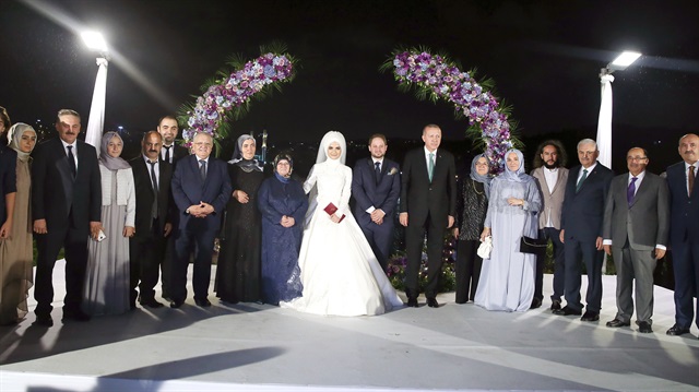 Törende çiftin nikah şahitliğini, Başkan Erdoğan ile TBMM Başkanı Binali Yıldırım yaptı.