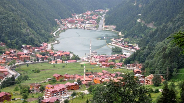 Yapılaşma sonrası Trabzon'daki Uzungöl yaylasının son hali
