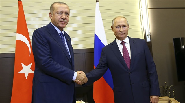 President Recep Tayyip Erdoğan and his Russian counterpart Vladimir Putin