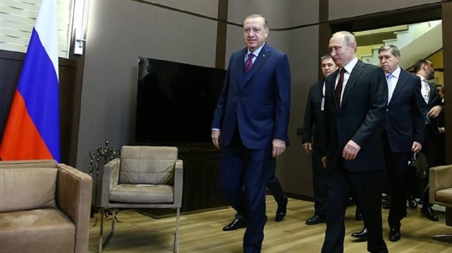 انتهاء لقاء أردوغان وبوتين في سوتشي