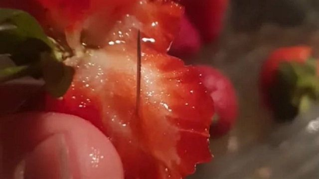 Consumers in Queensland were the first to report finding needles embedded inside strawberries.