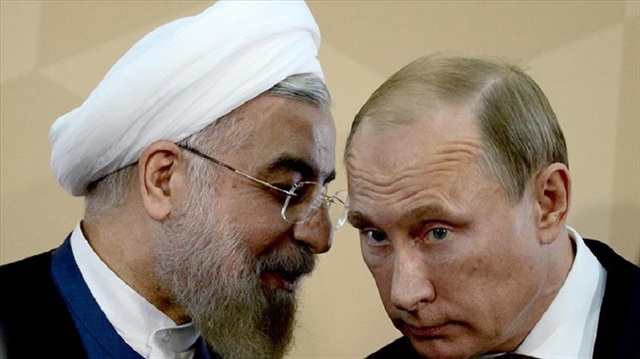 Iran's Hassan Rouhani and Russia's Vladimir Putin