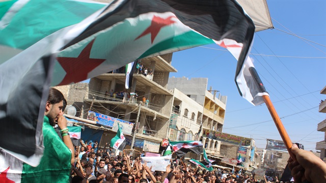 Anti-regime protest in Idlib  