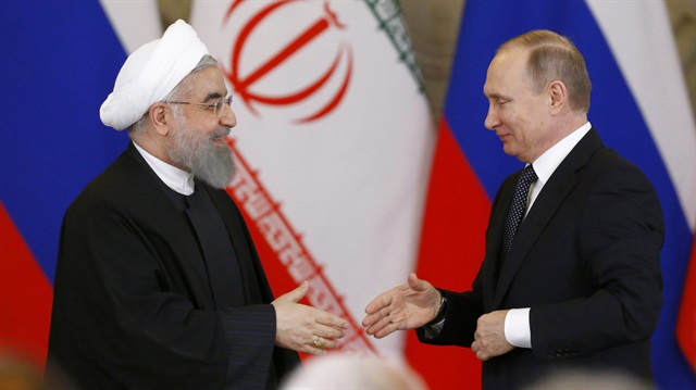 İran Cumhurbaşkanı Hasan Ruhani ve Rusya Devlet Başkanı Vladimir Putin
