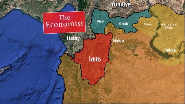 İngiliz Economist dergisinde yayınlanan bir makalede 'Hatay'ın 1930'larda Türkler tarafından Suriye'den ayrıldığı' ifadelerine yer verildi. 