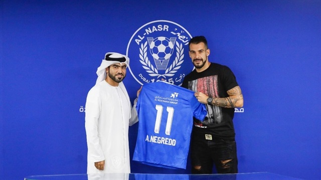 Negredo Al Nasr'la 2 yıllık sözleşme imzaladı.