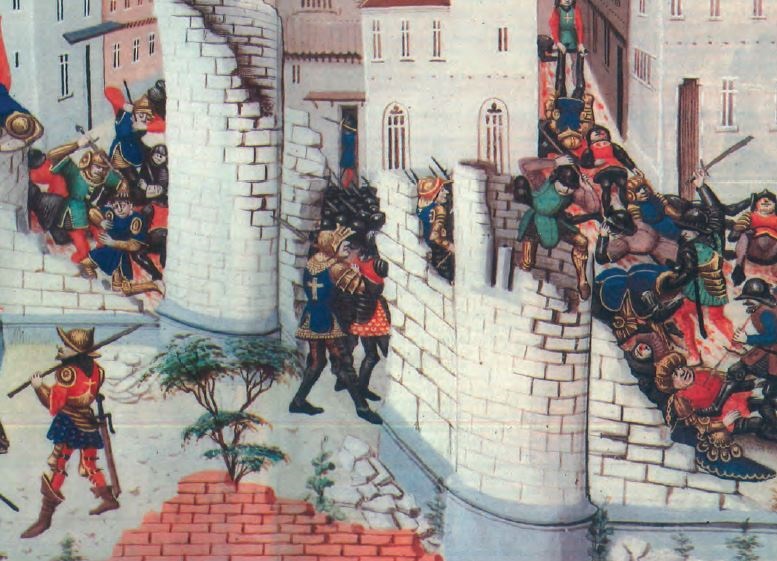 Haçlılar Birinci Haçlı Seferi’ndeki en büyük hedefleri Kudüs’tü. 15 Temmuz 1099’da Kudüs’ü işgal ettiler. Kudüs işgalini tasvir eden bir resim.