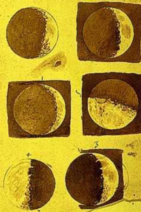 Galile’nin kendi çizdiği Ay resimleri