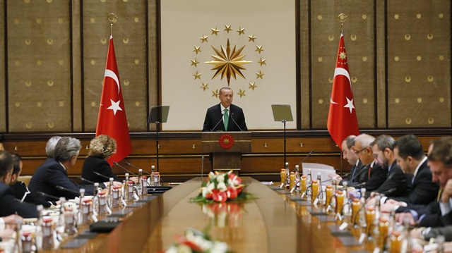 Turkish President Erdoğan meets U.S. companies' representatives in Ankara