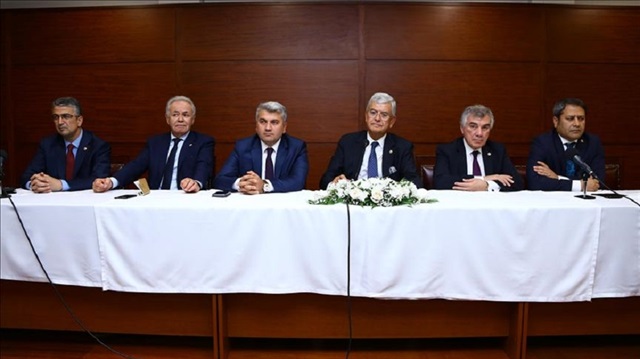 The delegation was led by the head of the Turkish parliament's Foreign Affairs Committee Volkan Bozkir.
