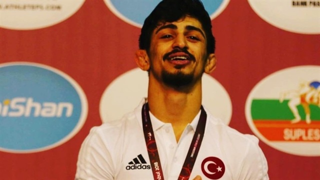 Turkish wrestler Kerem Kama won gold in the 60-kilogram greco-roman style