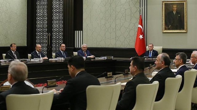 اجتماع مجلس الأمن القومي برئاسة أردوغان