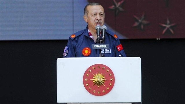 Cumurbaşkanı Erdoğan, Türkiye'nin ilk havacılık, uzay ve teknoloji festivali olan TEKNOFEST'te konuştu.