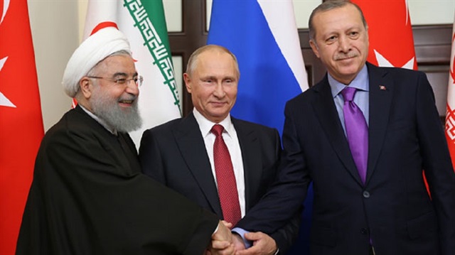 Cumhurbaşkanı Recep Tayyip Erdoğan ve Rusya Devlet Başkanı Vladimir Putin Soçi Zirvesinde.
