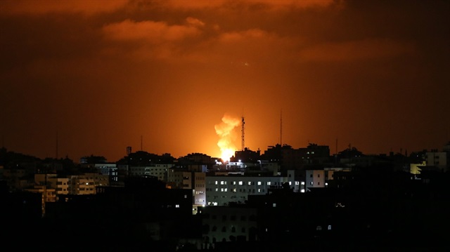 Israeli army carried out airstrikes on Gaza

