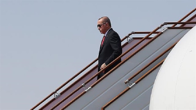 Başkan Recep Tayyip Erdoğan New York'a ulaştı