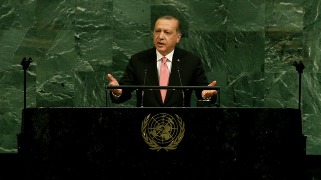 Turkish President Recep Tayyip Erdoğan at the 72nd session of the UN General Assembly

