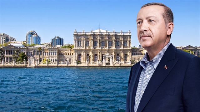 Cumhurbaşkanı Erdoğan 4 yıl aradan sonra Dolmabahçe Sarayı'ndaki çalışma ofisini kullanmaya başlayacak.