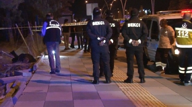 Çankaya'da olay yerine çok sayıda polis sevk edildi.