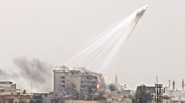 Suriye’de sivil yaşam merkezleri en az 170 kez koalisyon bombardımanına maruz kaldı.