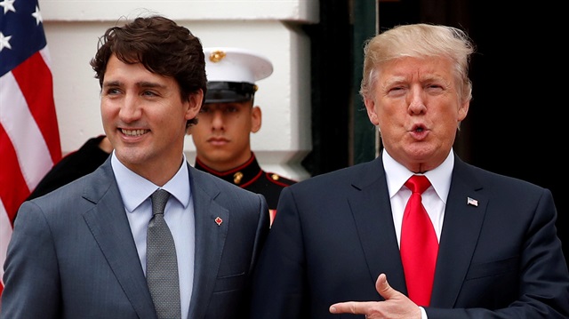 Justin Trudeau and Donald Trump 