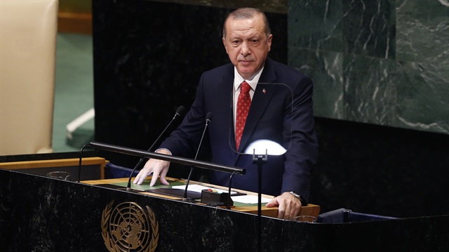 Cumhurbaşkanı Recep Tayyip Erdoğan BM Genel Kurulu'na hitap etti.