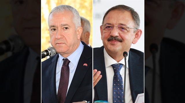 AK Parti'den Özhaseki ve MHP'den Durmaz, yerel seçimde ittifak konusunu görüştü.