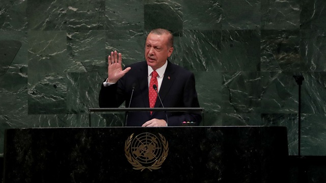 Cumhurbaşkanı Erdoğan, BM Genel Kurulu'na hitap etti.
