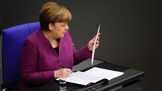 Almanya Başbakanı Merkel. 