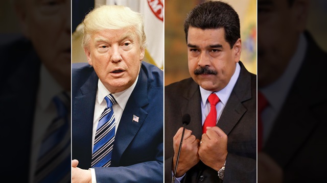 ABD Başkanı Donald Trump ve Venezuela Devlet Başkanı Nicolas Maduro