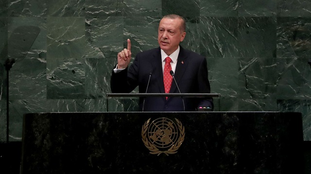 Turkish President Recep Tayyip Erdoğan at the UN General Assembly