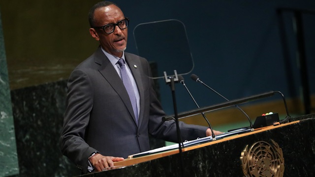 Ruanda Cumhurbaşkanı ve Afrika Birliği Başkanı Paul Kagame