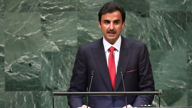 Katar Emiri Temim bin Hamed Al Sani,, ABD'nin New York kentinde düzenlenen Birleşmiş Milletler (BM) 73. Genel Kurulu'nda konuştu. 